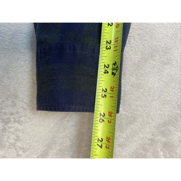 Bonobos Button Down Shirt Mens Size Medium Slim Fit Blue/Gray‎ Plaid Long Sleeve - Picture 7 of 7